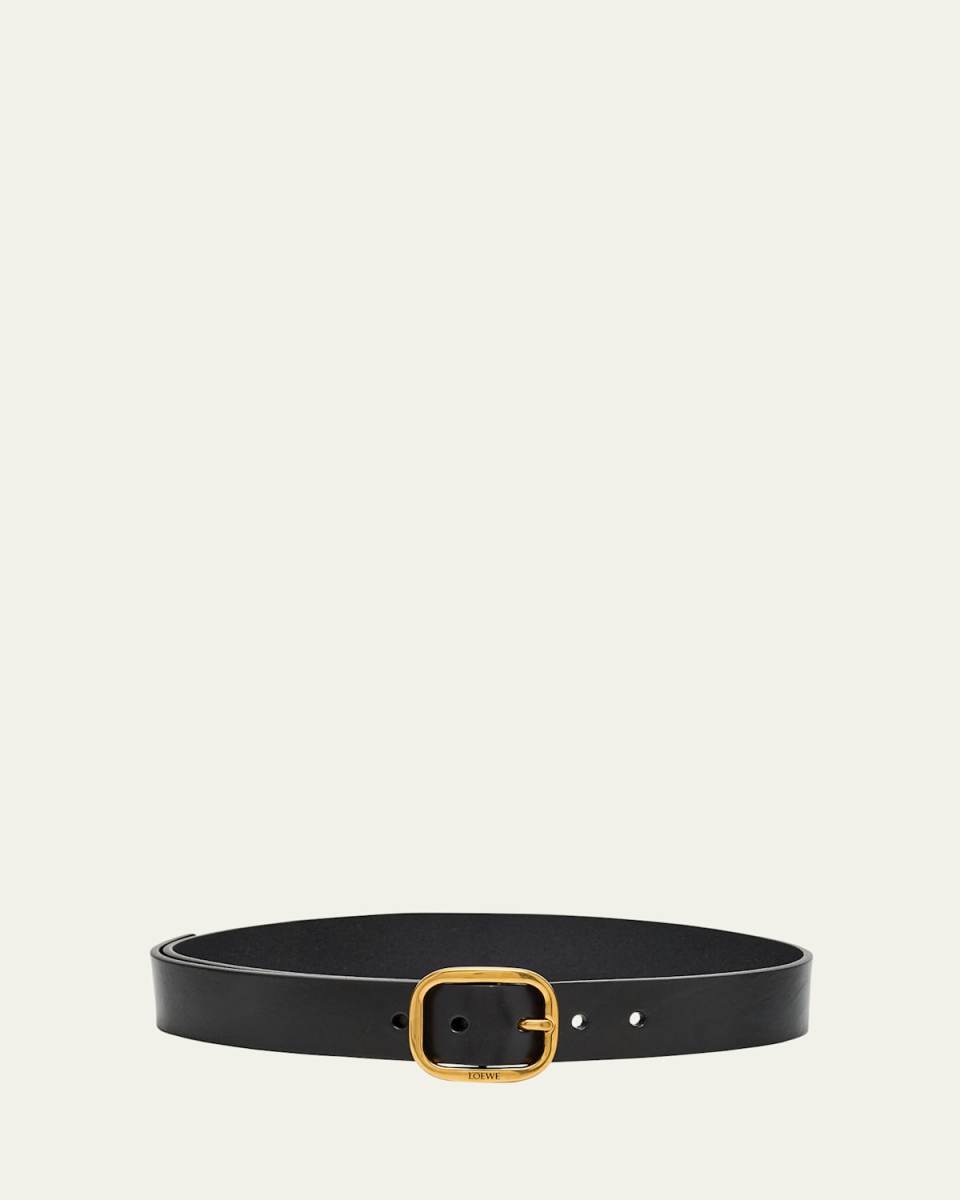 Buckle Calf Leather Belt
